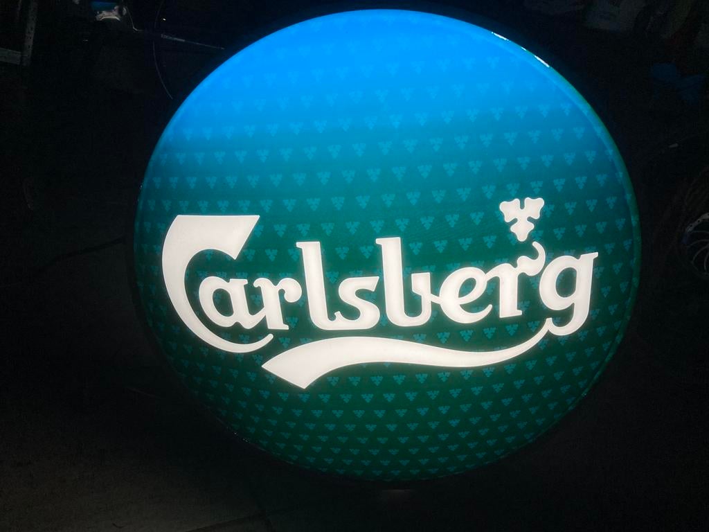 Carlsberg lichtreclame dubbelzijdig, Collections, Marques & Objets publicitaires, Enlèvement ou Envoi