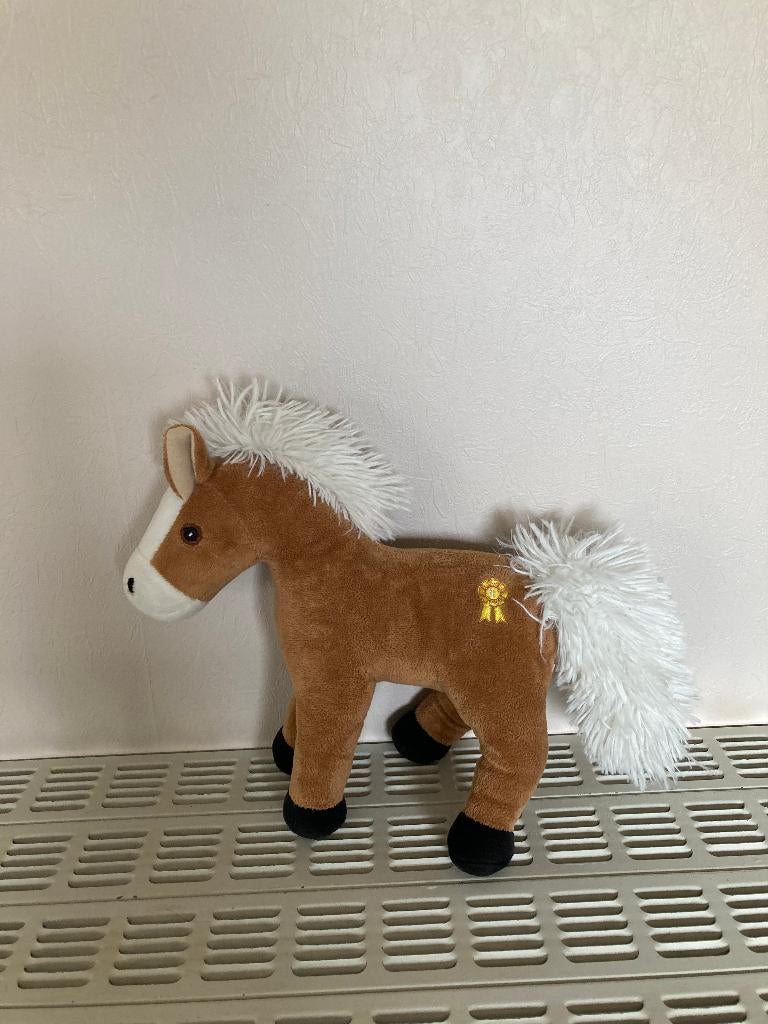 Knuffel bruin paardje, L=30 cm, H= 28 cm prima staat, Kinderen en Baby's, Speelgoed | Knuffels en Pluche, Ophalen of Verzenden