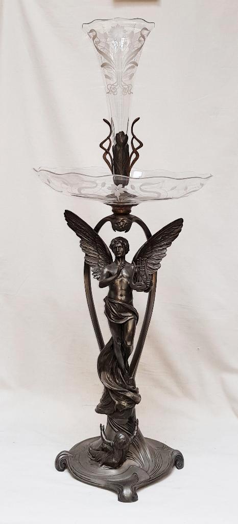 Centre de table Art Nouveau - Orphée - WMF., Antiquités & Art, Antiquités | Services (vaisselle) pièces, Enlèvement ou Envoi