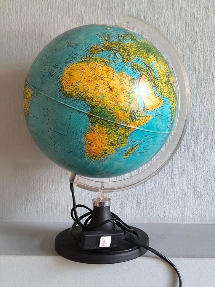 Italiaanse verlichte wereldbol, Rico Firenze, Huis en Inrichting, Woonaccessoires | Wereldbollen, Ophalen of Verzenden