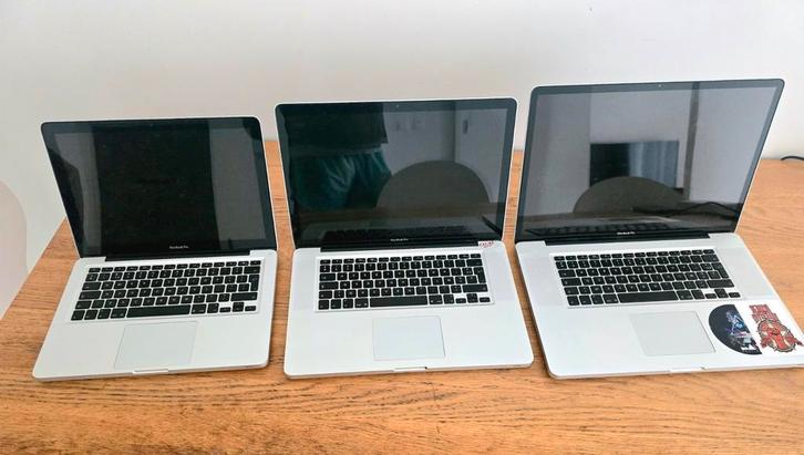 3 MacBook Pro’s te koop – alles samen €350, Computers en Software, Apple Macbooks, MacBook, Ophalen of Verzenden