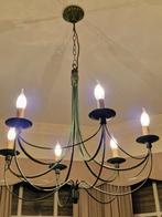 Klassieke kroonluchter met kaarslampen – sfeervol & stijlvol, Huis en Inrichting, Ophalen, Zo goed als nieuw, Metaal, Klassieke kroonluchter met kaarslampen – sfeervol & stijlvol