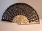 waaier zwart met gouden details, Ophalen of Verzenden