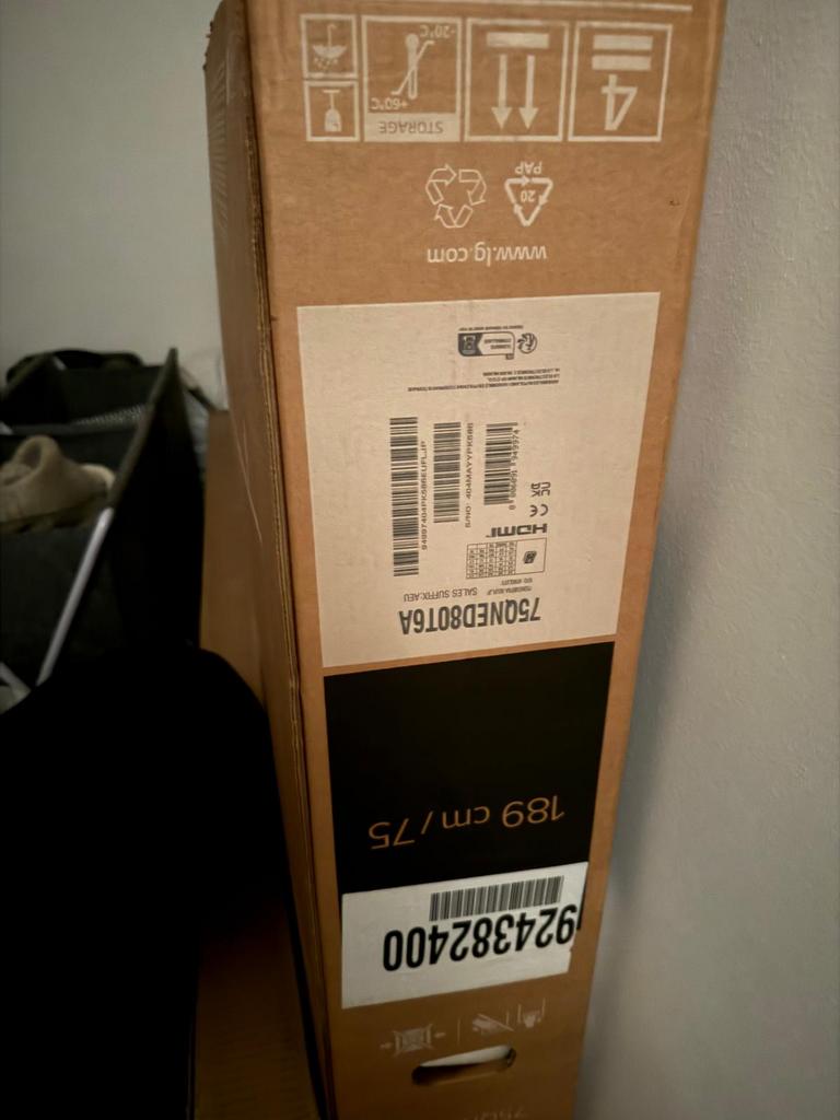 LG QNED 75 inch, TV, Hi-fi & Vidéo, Télévisions, Neuf, QLED, 60 à 80 cm, Enlèvement