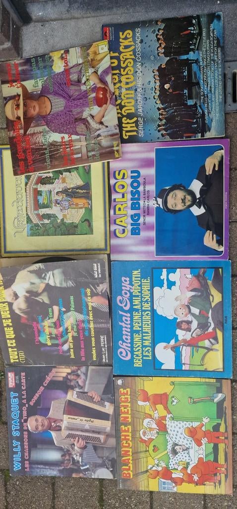 50 LP platen veelal Franse liedjes, Ophalen