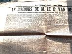 article de journal majeur 1913, Livres, Guerre & Militaire, Enlèvement