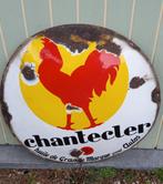panneau d'affichage en émail rare OIL Chantecler, Enlèvement, Comme neuf, Panneau publicitaire