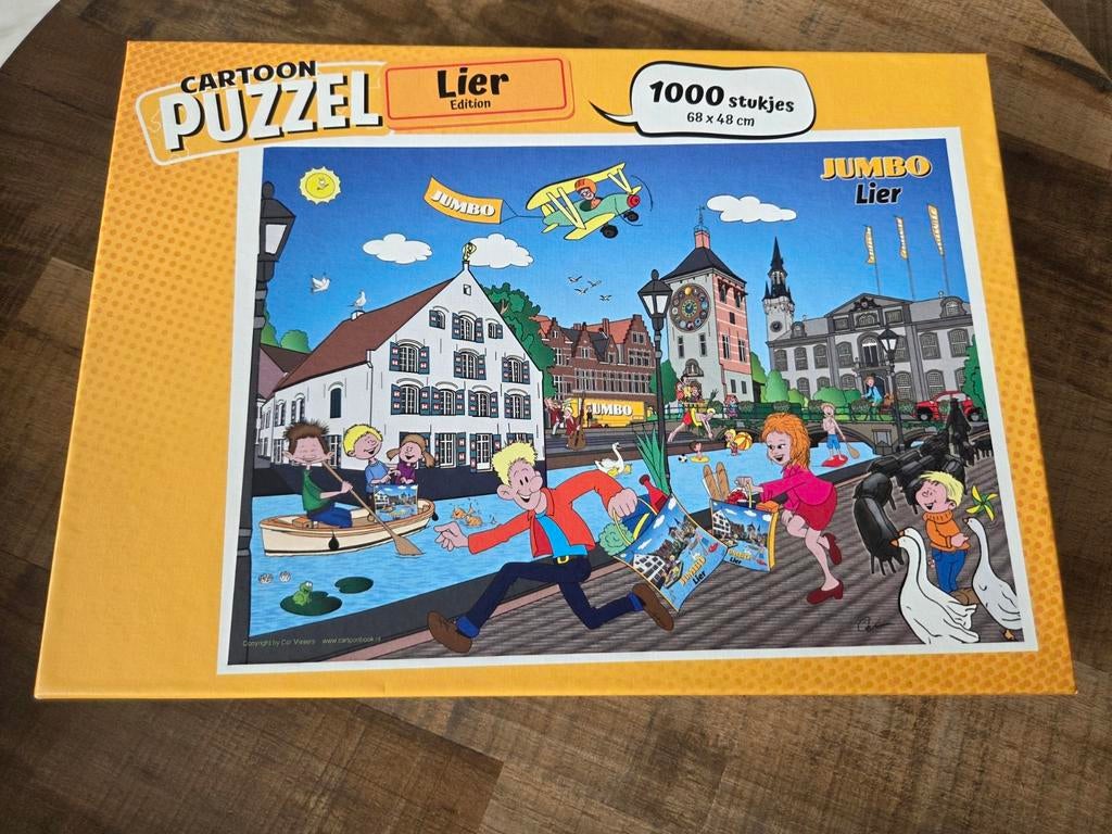 Cartoon Puzzel Lier 1000 stuks, Hobby en Vrije tijd, Denksport en Puzzels, Ophalen of Verzenden, Nieuw