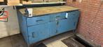 Vintage werkbank, Ophalen, Zo goed als nieuw