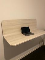 Zwevend bureau; hout, Huis en Inrichting, Bureaus, Ophalen, Zo goed als nieuw, Bureau