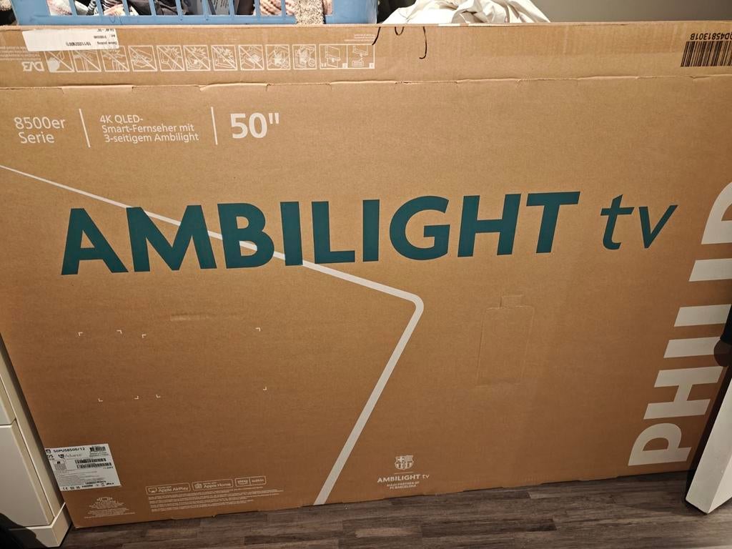 Philips QLed Ambilight TV 50", TV, Hi-fi & Vidéo, Télévisions, QLED, 100 cm ou plus, Philips, Smart TV, Enlèvement