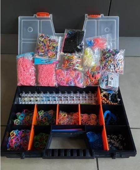 Loombandjes en toebehoren (groot lot), Hobby & Loisirs créatifs, Fabrication de Perles & Bijoux, Enlèvement ou Envoi