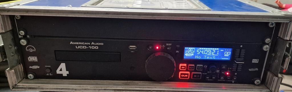 Lecteur CD American Audio UCD-100 avec Flight case, TV, Hi-fi & Vidéo, Lecteurs CD, Enlèvement ou Envoi