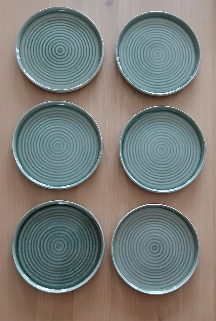 Salt & Pepper Cameo 6 nieuwe platte borden 21,5cm Ø, Ophalen, Keramiek, Nieuw, Bord(en)