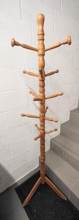 Porte manteau sur pied en bois, Utilisé, Bois, Portemanteau sur pied, 150 à 200 cm