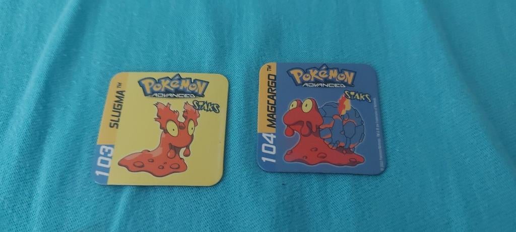magneten speelgoed pokemon panini staks Slugma Magcargo, Kinderen en Baby's, Speelgoed | Educatief en Creatief, Ophalen of Verzenden