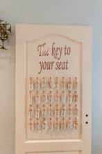 Deur The key to your seat, Hobby en Vrije tijd, Feestartikelen, Ophalen, Zo goed als nieuw, Feestartikel
