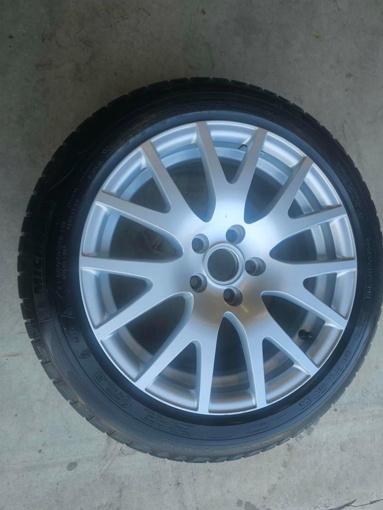 4 velgen+winterbanden michelin 225/50/17, Pneus hiver, Véhicule de tourisme, 17 pouces, Enlèvement