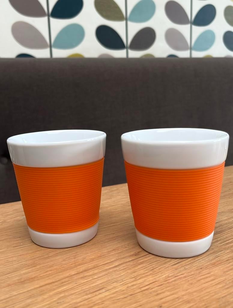 Bodum porseleinen mokken 125cc, Ophalen of Verzenden, Zo goed als nieuw