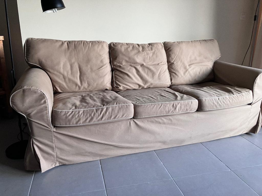 Sofa 3 places, Maison & Meubles, Canapés | Salons, Trois personnes, Banc droit, Enlèvement, Utilisé