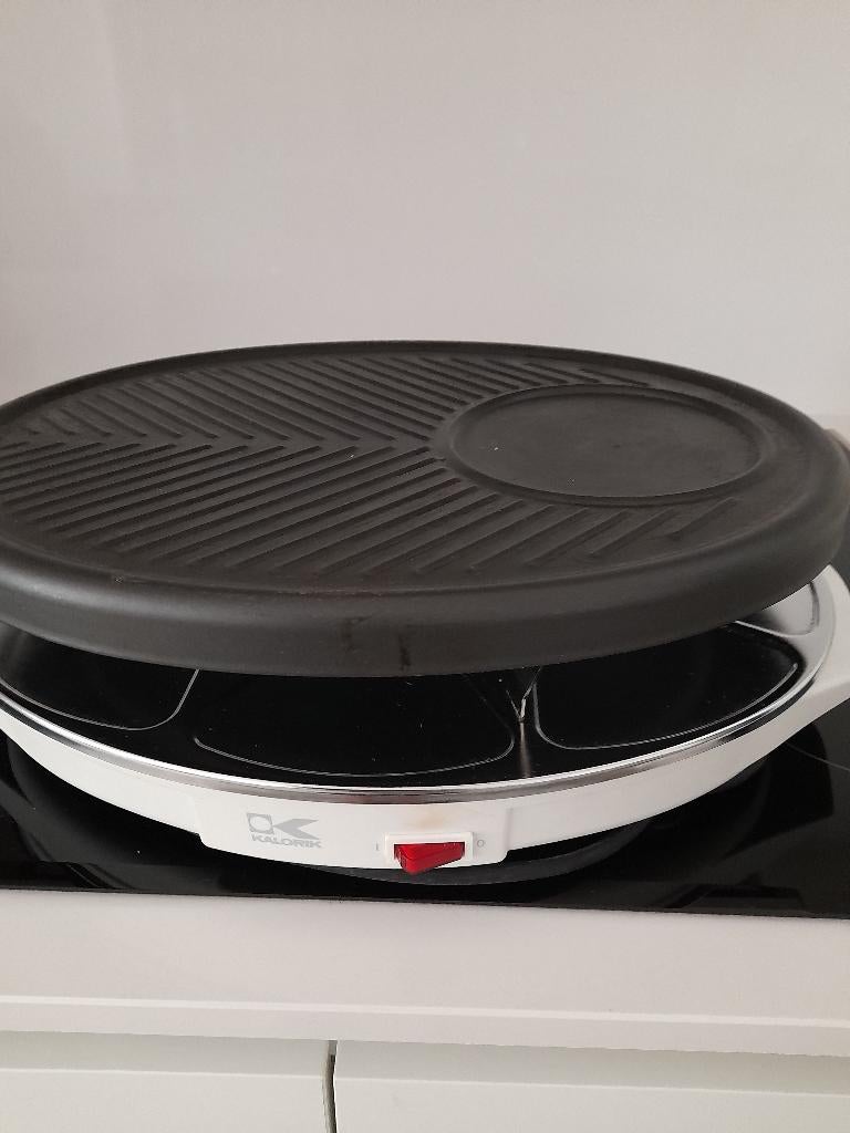 Grill-gourmet-racletteset, Overige typen, Ophalen of Verzenden, Gebruikt, Wit