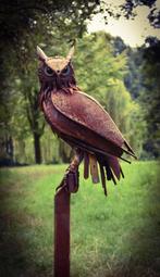 Statue en fer hibou de 147 cm de haut, Enlèvement, Neuf, Métal, Animal