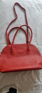 Rode lederen zomer handtas, Enlèvement, Comme neuf, Rouge, Sac à main