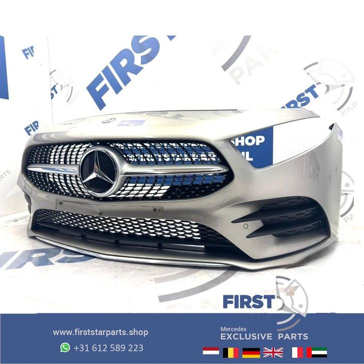 W177 AMG LINE VOORBUMPER A KLASSE 2022 35 ZWART WIT GRIJS CO, Auto-onderdelen, Carrosserie, Bumper, Mercedes-Benz, Voor, Gebruikt