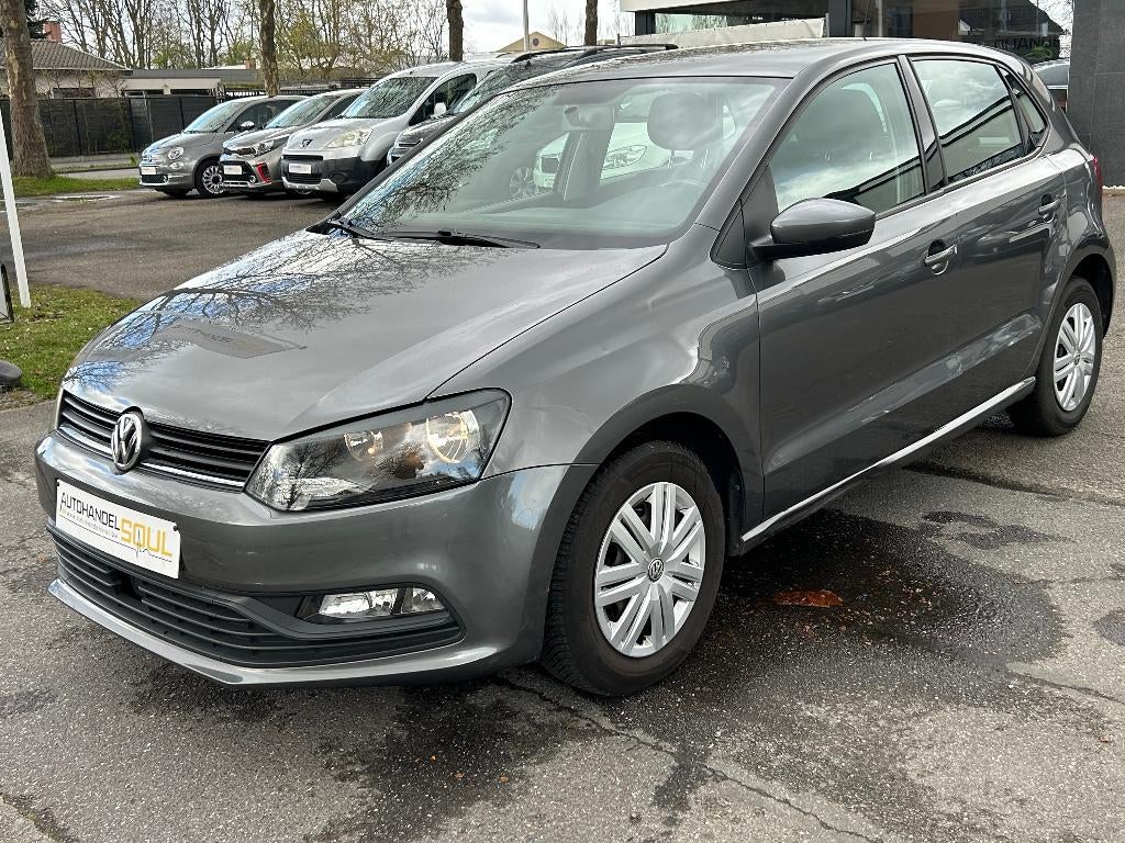 VW Polo 1.0i, 2015, 127.230km, Airco, Keuring, 12m Garantie, Autos, Argent ou Gris, Achat, Euro 6, Entreprise