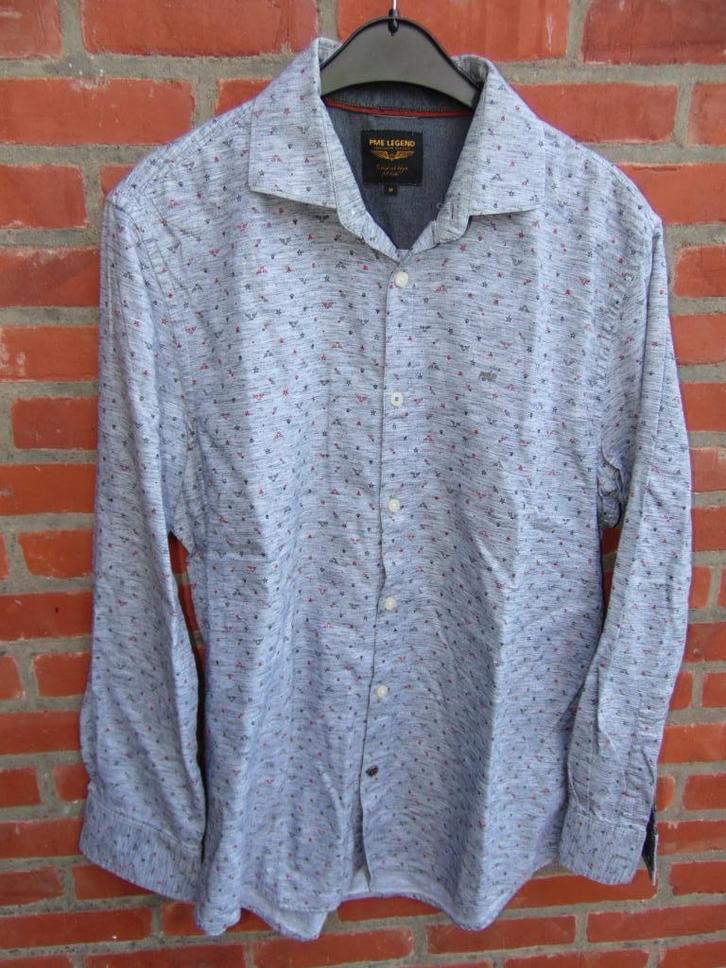 Hemd PME Legend in zeer goede staat, Kleding | Heren, Overhemden, Gedragen, Halswijdte 39/40 (M), Grijs, Ophalen of Verzenden