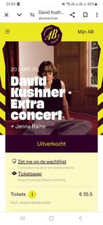 David Kushner  2 tickets, Tickets en Kaartjes