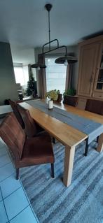 Bruine eetkamer stoelen met hoge rug, Huis en Inrichting, Complete inboedels, Ophalen