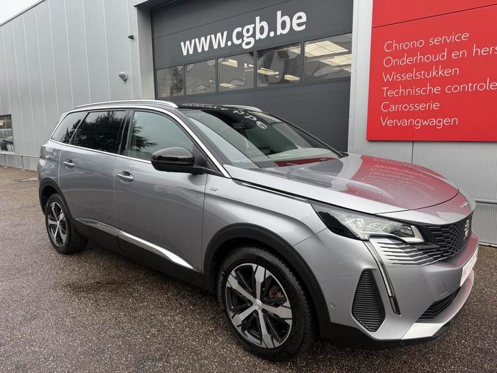 Peugeot 5008 12 PureTech 131pk GT full 7plaatsen trekhaak, Auto's, Peugeot, Te koop, 360° camera, ABS, Achteruitrijcamera, Airbags