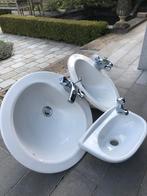 3 lavabo’s inclusief hans grohe kranen, Ophalen, Gebruikt
