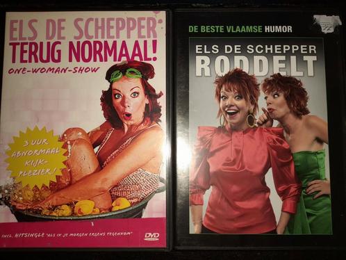 Dvd´s Els de schepper, terug normaal / roddelt, CD & DVD, DVD | Néerlandophone, Comme neuf, TV non fictionnelle, Comédie, À partir de 12 ans