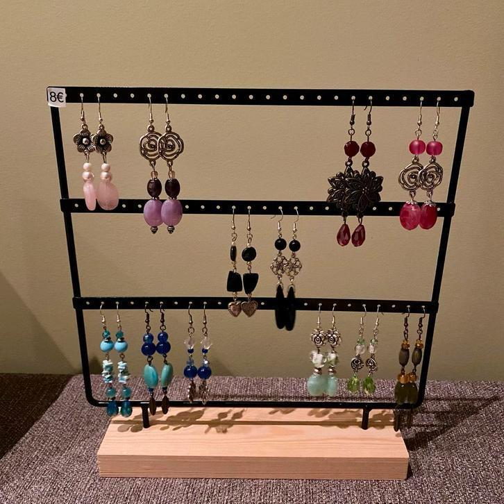 Unieke handgemaakte oorbellen., Handtassen en Accessoires, Oorbellen, Zo goed als nieuw, Hangers, Ophalen of Verzenden