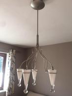 lustre moderne, Huis en Inrichting, Lampen | Kroonluchters, Ophalen, Zo goed als nieuw, Glas, Moderne