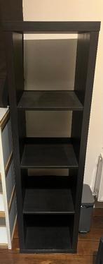 Zwarte Ikea kallax kast, Huis en Inrichting, Kasten | Wandmeubels, Ophalen, Met plank(en), 100 tot 150 cm, Zo goed als nieuw