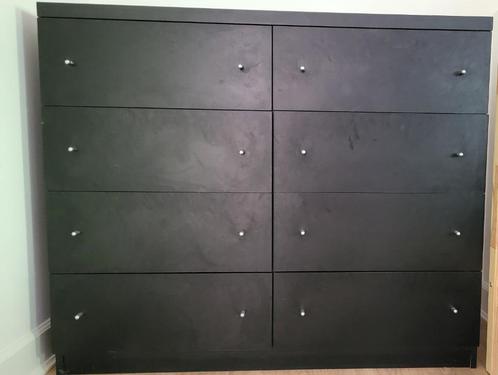 ladekast eikenbruin zwart 120x48x100, Huis en Inrichting, Kasten | Ladekasten, Gebruikt, Minder dan 100 cm, 100 tot 150 cm, 25 tot 50 cm