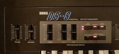 Korg DS-8 vintage FM synthesizer 1987/met nieuwe batterij, Muziek en Instrumenten, Synthesizers, Gebruikt, 61 toetsen, Korg, Met midi-aansluiting