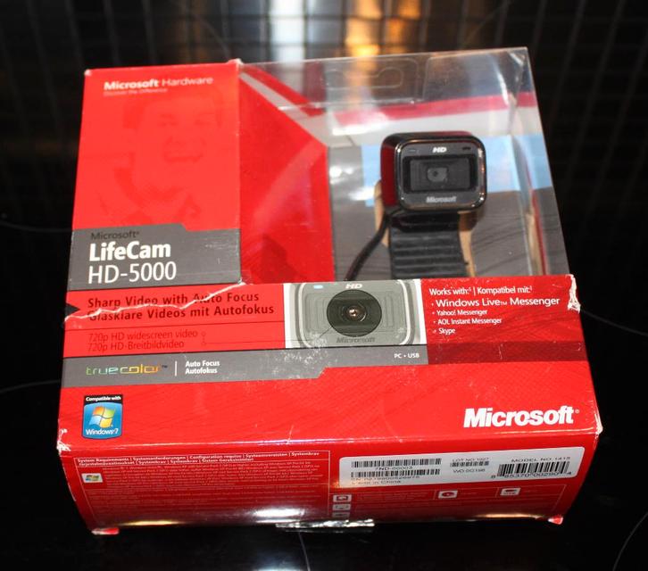 Life Cam Microsoft HD 5000 en trés bon état...., Computers en Software, Webcams, Zo goed als nieuw, Windows, Fotofunctie, Microfoon