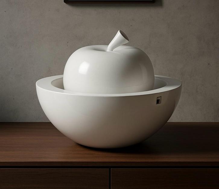 Design decoratie object “Appel” – schaal met deksel, Huis en Inrichting, Woonaccessoires | Overige, Zo goed als nieuw, Ophalen of Verzenden