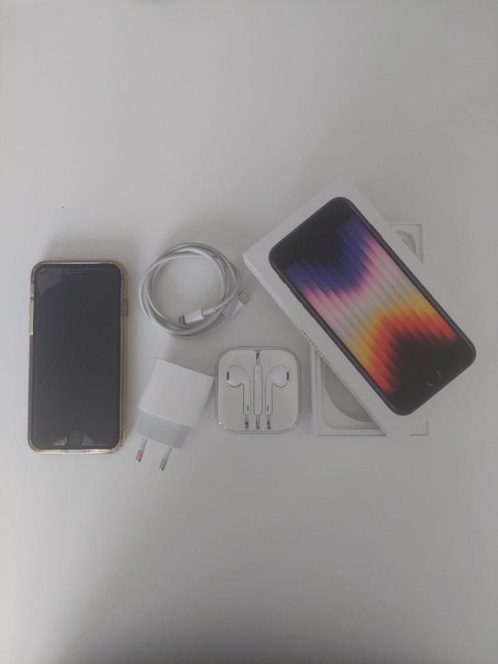 IPhone SE (3ème génération), Telecommunicatie, Mobiele telefoons | Apple iPhone, Zo goed als nieuw, 128 GB, Zonder abonnement