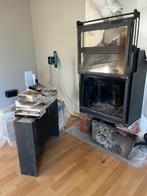 open haard op hout, Huis en Inrichting, Haarden, Ophalen, Zo goed als nieuw, Inbouwhaard, Houthaard