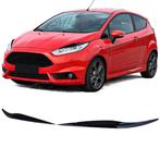 Koplamp Spoiler Boos Kijkers Zwart voor Ford Fiesta 12/17, Verzenden