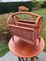 Retro vintage bamboe krantenhouder, Huis en Inrichting, Woonaccessoires | Krantenbakken en Lectuurbakken, Ophalen, Gebruikt