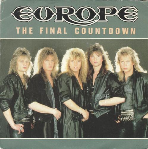 45T: Europe: The final countdown  PopRock, Cd's en Dvd's, Vinyl Singles, Gebruikt, Single, Rock en Metal, 7 inch, Ophalen of Verzenden