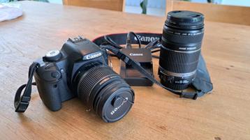 Digitaal fototoestel Canon EOS 500D +standaardlens +zoomlens beschikbaar voor biedingen