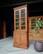 Antieke eikenhouten Vitrinekast | Smalle Buffetkast #2152, Antiek en Kunst, Antiek | Meubels | Kasten