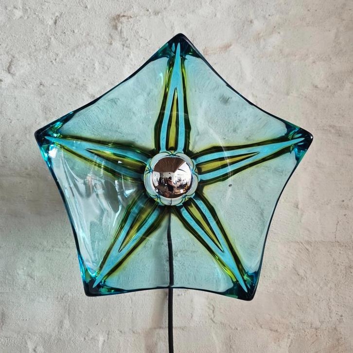 Lampe murale vintage en verre de Murano., Antiquités & Art, Antiquités | Éclairage, Enlèvement ou Envoi